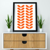 Oranje blokjes midden midden midden midden midden  poster