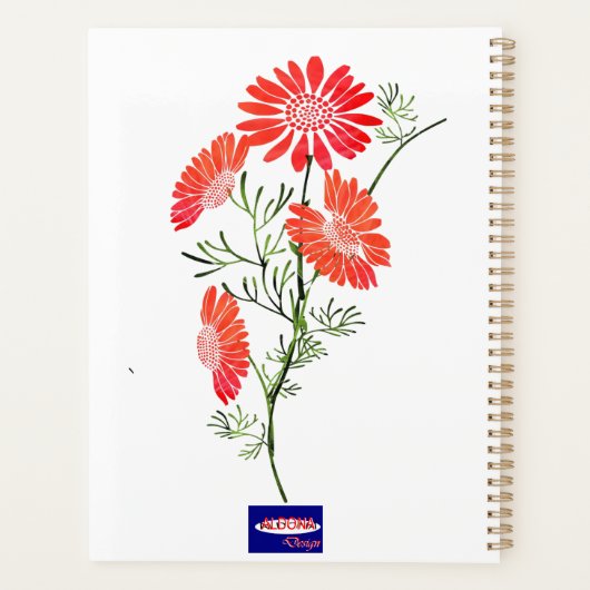 Oranje blokplanner planner (Achterkant)