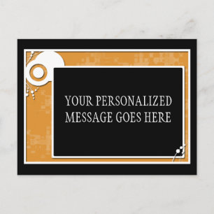 oranje blokschema briefkaart