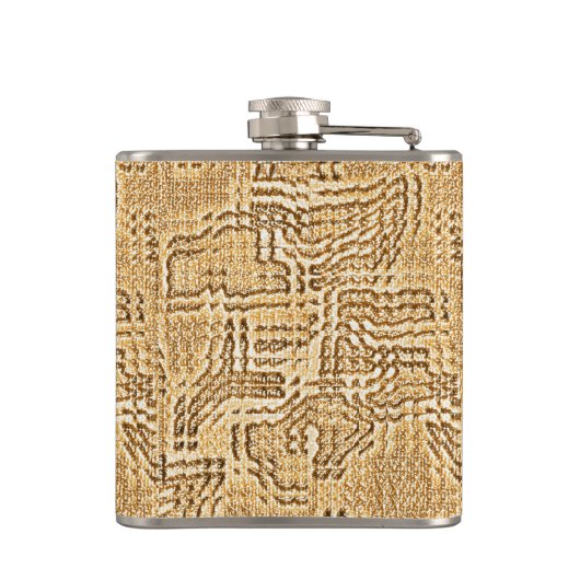 Oranje Bloom Heupfles (Achterkant)