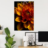 Oranje Bloom Poster (Thuiskantoor)