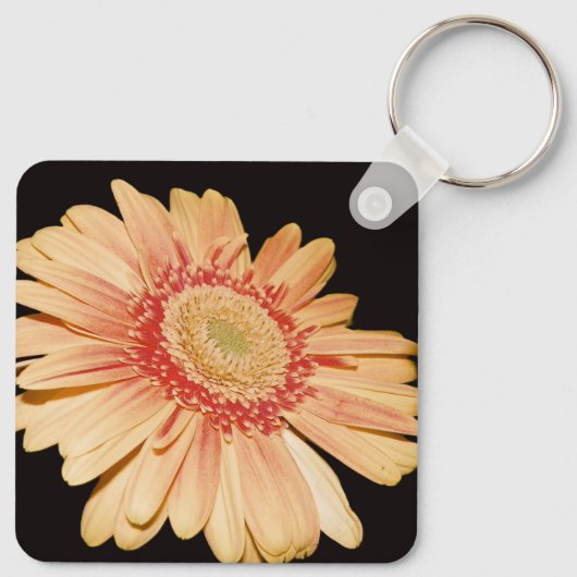 Oranje Bloom Sleutelhanger (Achterkant)