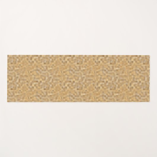 Oranje Bloom Yogamat (Voorkant (horizontaal))