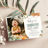 Oranje Blossom Bee Theme Foto Birthday Party Kaart