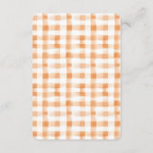 Oranje Blossom Bliss Boek voor Baby Kaart (Achterkant)