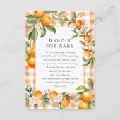 Oranje Blossom Bliss Boek voor Baby Kaart (Voorkant)