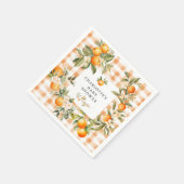 Oranje Blossom Bliss Little Cutie Baby shower Servet (Hoek)