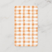 Oranje Blossom Bliss Luier Raffle Ticket Informatiekaartje (Achterkant)