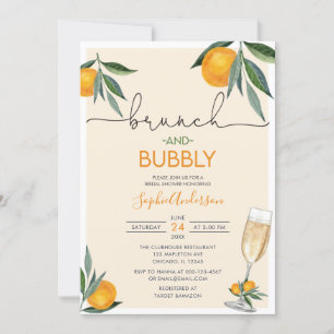 Oranje Blossom Bridal Brunch en Bubble Mimosa  Kaart