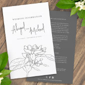 Oranje Blossom bruiloft gast informatie