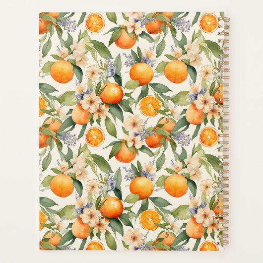 Oranje Blossom Day Planner (Achterkant)