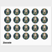 "Oranje Blossom Fairy" ticker Ronde Sticker (Vel)