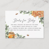 Oranje Blossom Honey Bee Books voor Baby Informatiekaartje (Voorkant)