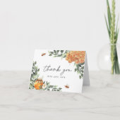 Oranje Blossom Honeybee Bedankkaart (Voorkant)