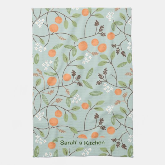 Oranje Blossom Kitchen Towel Theedoek (Verticaal)