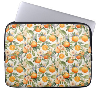 Oranje Blossom laptophoes Laptop Sleeve
