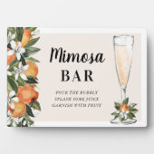 Oranje Blossom Mimosa Bar Fotoplaat (voorkant)