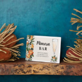 Oranje Blossom Mimosa Bar Fotoplaat (Zijkant)