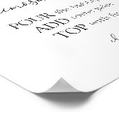 Oranje Blossom Mimosa Bar-teken Poster (Hoek)