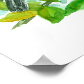 Oranje Blossom Mockingbird van Florida Poster (Hoek)