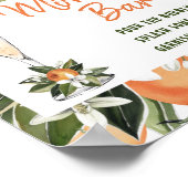 Oranje Blossom Momosa Bar-bord Poster (Hoek)