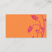 Oranje Blossom-omsluitingskaart Informatiekaartje (Achterkant)