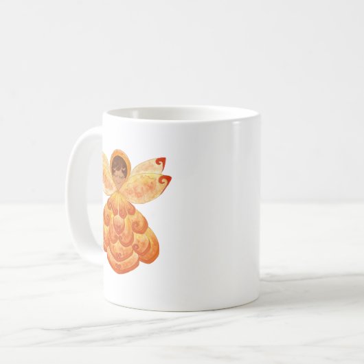 Oranje Blossom Pixie Mok (Voorkant links)