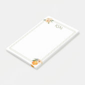 Oranje Blossom Post Het merkt op Post-it® Notes (Schuin)