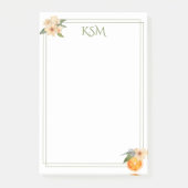 Oranje Blossom Post Het merkt op Post-it® Notes (Voorkant)