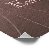 Oranje Blossom Tree Baby Girl Room Poster (Hoek)