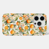 Oranje Blossom Waterverf Telefoonhoes Case-Mate iPhone Case (Achterkant (horizontaal))