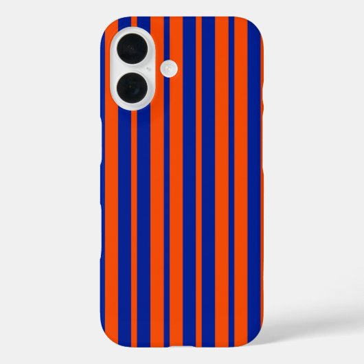 Oranje Blue Stijlvolle Strepen Patroonontwerp Case-Mate iPhone Case (Achterkant)