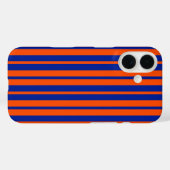 Oranje Blue Stijlvolle Strepen Patroonontwerp Case-Mate iPhone Case (Achterkant (horizontaal))