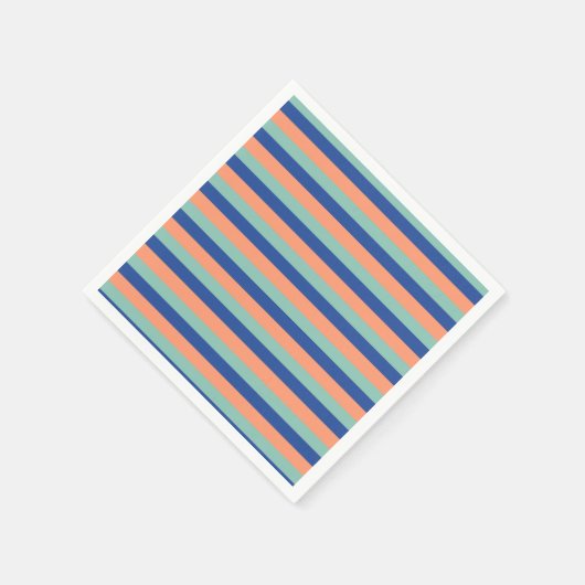 Oranje & Blue Stripes servetten (Hoek)