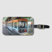 Oranje Blue Wuppertal Floating Train Bagagelabel (Voorkant (horizontaal))