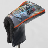 Oranje Blue Wuppertal Floating Train Golfheadcover (3/4 voorkant)