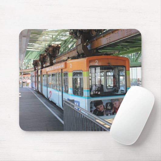 Oranje Blue Wuppertal Floating Train Muismat (Met muis)