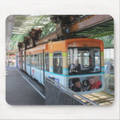 Oranje Blue Wuppertal Floating Train Muismat (Voorkant)