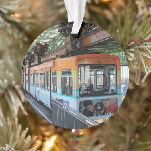 Oranje Blue Wuppertal Floating Train Ornament (Boom)