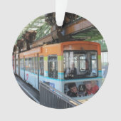 Oranje Blue Wuppertal Floating Train Ornament (voorkant)