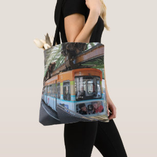 Oranje Blue Wuppertal Floating Train Tote Bag