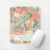 Oranje Blush Blauwgroen Blue Green Lace Ambrosia F Muismat (Met muis)