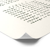 Oranje bodemplan voor de bloemetjesbruiloft van ci poster (Hoek)