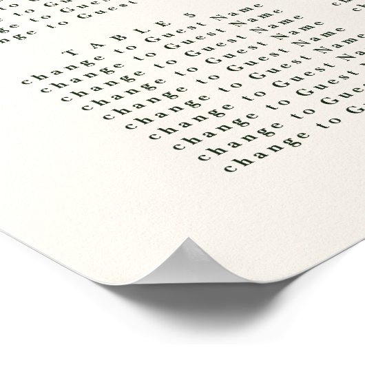 Oranje bodemplan voor de bloemetjesbruiloft van ci poster (Hoek)