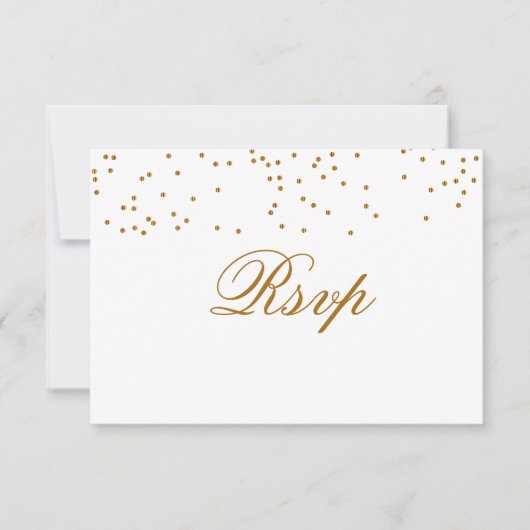 Oranje boeketbloem - Wedding RSVP (Voorkant)