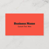 Oranje Boerderij Visitekaartje (Achterkant)