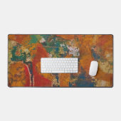Oranje Bogen, Een Gel Print Abstract Bureaumat (Keyboard & Muis)