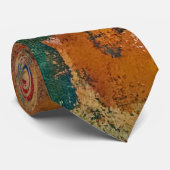 Oranje Bogen, Een Gel Print Abstract Stropdas (Opgerold)