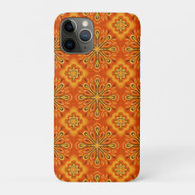 Oranje Boho Abstract Bloem Decoratief