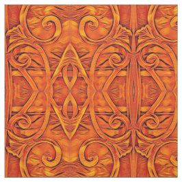 Oranje BoHo Abstract Stof